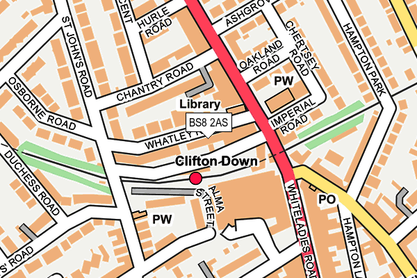 BS8 2AS map - OS OpenMap – Local (Ordnance Survey) BS8 2AS map - OS OpenMap – Local (Ordnance Survey)
