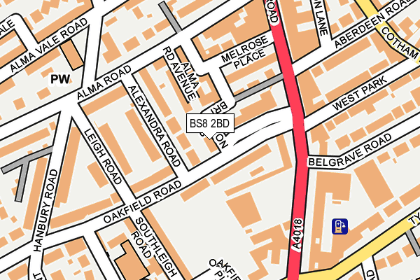 BS8 2BD map - OS OpenMap – Local (Ordnance Survey) BS8 2BD map - OS OpenMap – Local (Ordnance Survey)