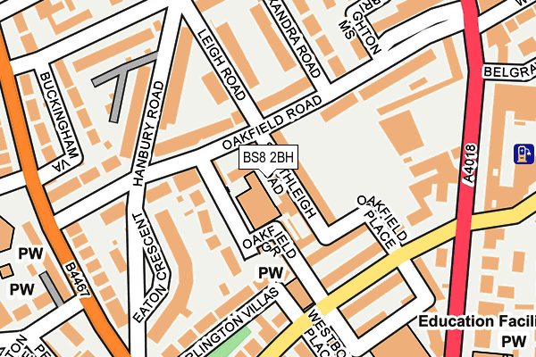 BS8 2BH map - OS OpenMap – Local (Ordnance Survey) BS8 2BH map - OS OpenMap – Local (Ordnance Survey)