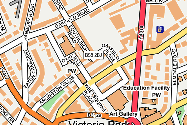 BS8 2BJ map - OS OpenMap – Local (Ordnance Survey) BS8 2BJ map - OS OpenMap – Local (Ordnance Survey)