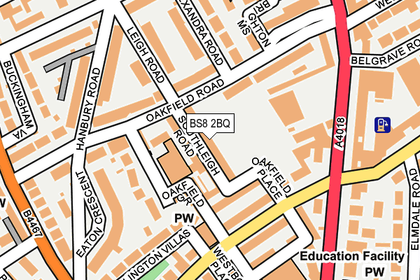 BS8 2BQ map - OS OpenMap – Local (Ordnance Survey) BS8 2BQ map - OS OpenMap – Local (Ordnance Survey)