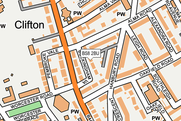 BS8 2BU map - OS OpenMap – Local (Ordnance Survey) BS8 2BU map - OS OpenMap – Local (Ordnance Survey)