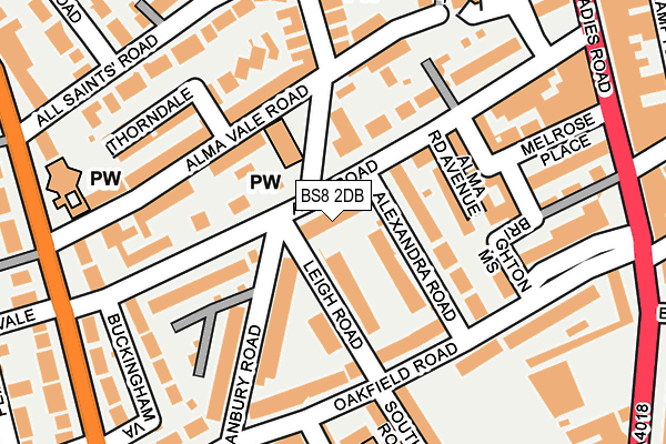 BS8 2DB map - OS OpenMap – Local (Ordnance Survey) BS8 2DB map - OS OpenMap – Local (Ordnance Survey)