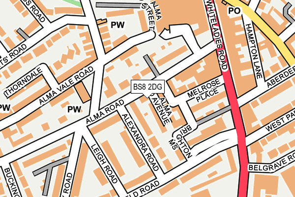 BS8 2DG map - OS OpenMap – Local (Ordnance Survey) BS8 2DG map - OS OpenMap – Local (Ordnance Survey)