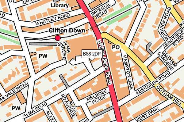 BS8 2DP map - OS OpenMap – Local (Ordnance Survey) BS8 2DP map - OS OpenMap – Local (Ordnance Survey)