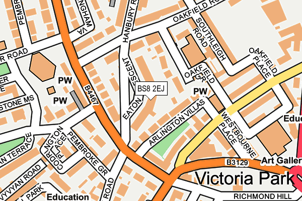BS8 2EJ map - OS OpenMap – Local (Ordnance Survey) BS8 2EJ map - OS OpenMap – Local (Ordnance Survey)