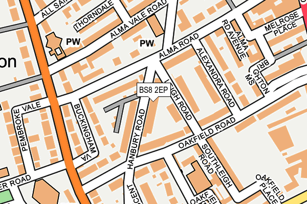 BS8 2EP map - OS OpenMap – Local (Ordnance Survey) BS8 2EP map - OS OpenMap – Local (Ordnance Survey)