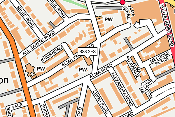 BS8 2ES map - OS OpenMap – Local (Ordnance Survey) BS8 2ES map - OS OpenMap – Local (Ordnance Survey)