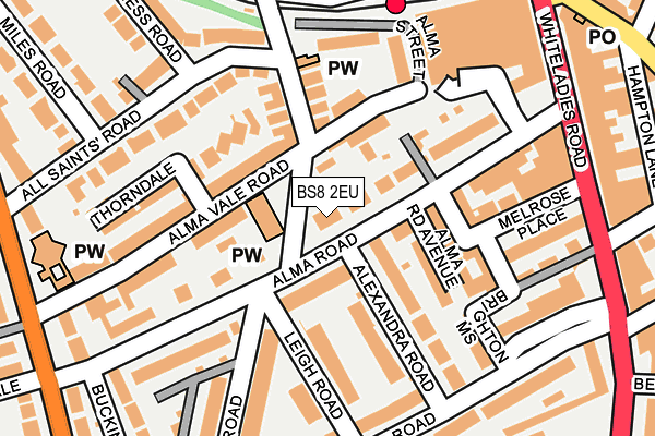 BS8 2EU map - OS OpenMap – Local (Ordnance Survey) BS8 2EU map - OS OpenMap – Local (Ordnance Survey)