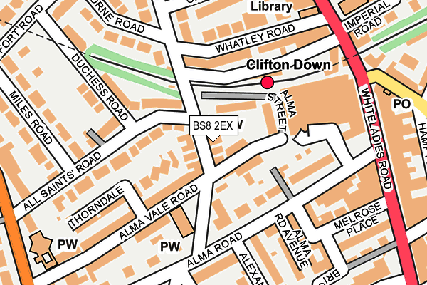 BS8 2EX map - OS OpenMap – Local (Ordnance Survey) BS8 2EX map - OS OpenMap – Local (Ordnance Survey)
