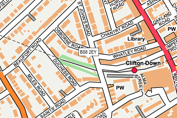 BS8 2EY map - OS OpenMap – Local (Ordnance Survey) BS8 2EY map - OS OpenMap – Local (Ordnance Survey)