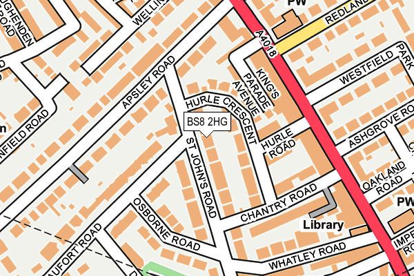 BS8 2HG map - OS OpenMap – Local (Ordnance Survey)