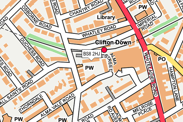 BS8 2HJ map - OS OpenMap – Local (Ordnance Survey) BS8 2HJ map - OS OpenMap – Local (Ordnance Survey)