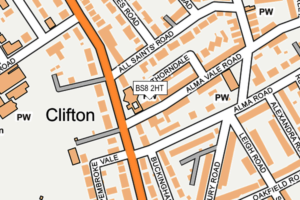BS8 2HT map - OS OpenMap – Local (Ordnance Survey) BS8 2HT map - OS OpenMap – Local (Ordnance Survey)