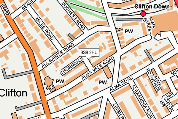 BS8 2HU map - OS OpenMap – Local (Ordnance Survey) BS8 2HU map - OS OpenMap – Local (Ordnance Survey)