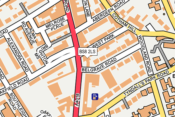 BS8 2LS map - OS OpenMap – Local (Ordnance Survey) BS8 2LS map - OS OpenMap – Local (Ordnance Survey)