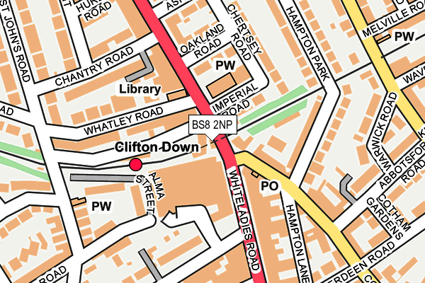 BS8 2NP map - OS OpenMap – Local (Ordnance Survey) BS8 2NP map - OS OpenMap – Local (Ordnance Survey)