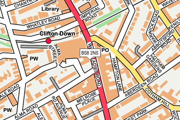 BS8 2NS map - OS OpenMap – Local (Ordnance Survey) BS8 2NS map - OS OpenMap – Local (Ordnance Survey)