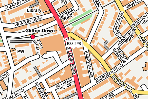 BS8 2PB map - OS OpenMap – Local (Ordnance Survey) BS8 2PB map - OS OpenMap – Local (Ordnance Survey)