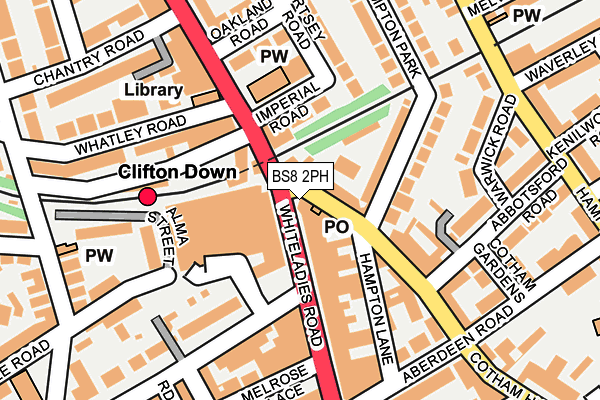 BS8 2PH map - OS OpenMap – Local (Ordnance Survey) BS8 2PH map - OS OpenMap – Local (Ordnance Survey)