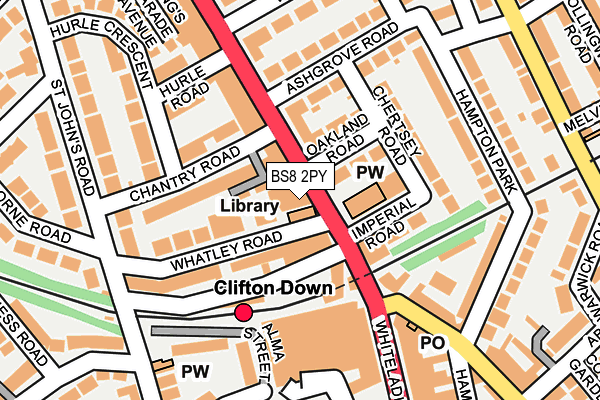 BS8 2PY map - OS OpenMap – Local (Ordnance Survey) BS8 2PY map - OS OpenMap – Local (Ordnance Survey)