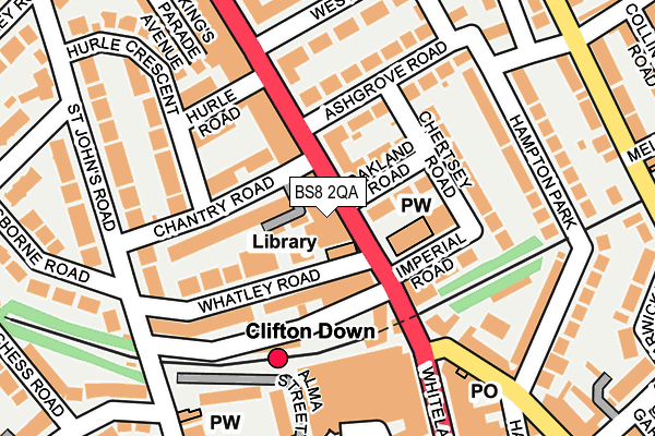 BS8 2QA map - OS OpenMap – Local (Ordnance Survey) BS8 2QA map - OS OpenMap – Local (Ordnance Survey)