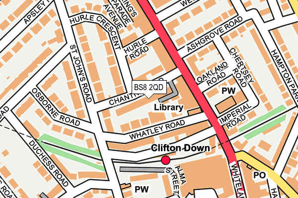 BS8 2QD map - OS OpenMap – Local (Ordnance Survey) BS8 2QD map - OS OpenMap – Local (Ordnance Survey)