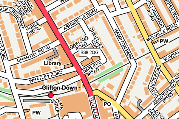 BS8 2QG map - OS OpenMap – Local (Ordnance Survey) BS8 2QG map - OS OpenMap – Local (Ordnance Survey)