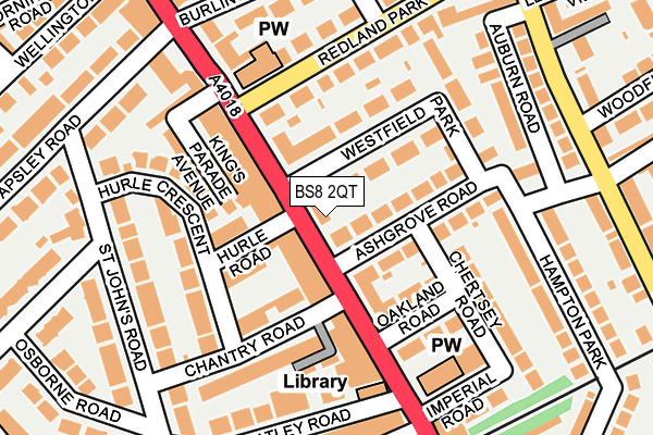 BS8 2QT map - OS OpenMap – Local (Ordnance Survey) BS8 2QT map - OS OpenMap – Local (Ordnance Survey)