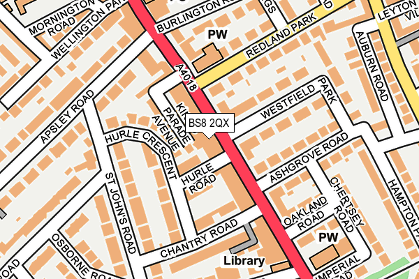 BS8 2QX map - OS OpenMap – Local (Ordnance Survey) BS8 2QX map - OS OpenMap – Local (Ordnance Survey)