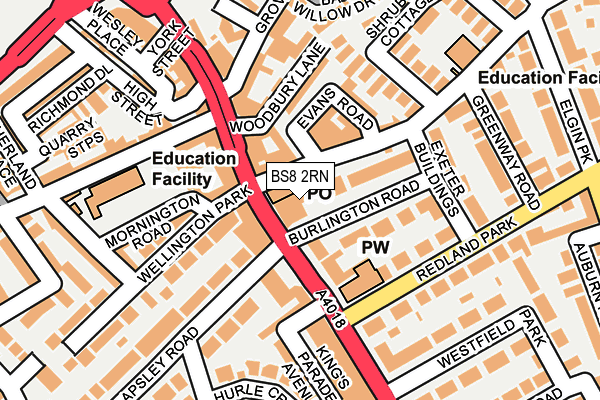 BS8 2RN map - OS OpenMap – Local (Ordnance Survey) BS8 2RN map - OS OpenMap – Local (Ordnance Survey)