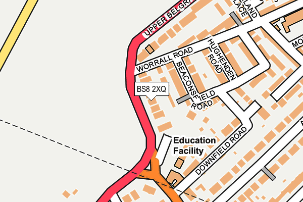 BS8 2XQ map - OS OpenMap – Local (Ordnance Survey) BS8 2XQ map - OS OpenMap – Local (Ordnance Survey)