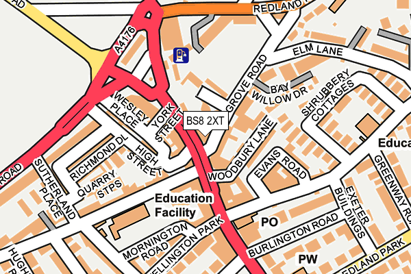 BS8 2XT map - OS OpenMap – Local (Ordnance Survey) BS8 2XT map - OS OpenMap – Local (Ordnance Survey)