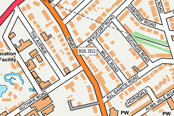 BS8 3EQ map - OS OpenMap – Local (Ordnance Survey) BS8 3EQ map - OS OpenMap – Local (Ordnance Survey)