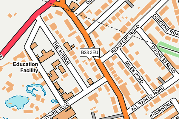 BS8 3EU map - OS OpenMap – Local (Ordnance Survey) BS8 3EU map - OS OpenMap – Local (Ordnance Survey)