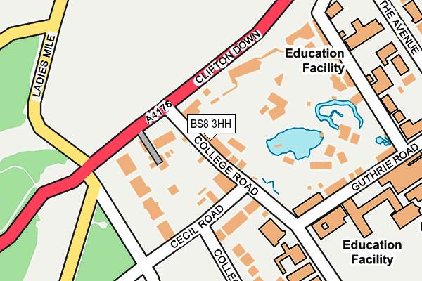BS8 3HH map - OS OpenMap – Local (Ordnance Survey) BS8 3HH map - OS OpenMap – Local (Ordnance Survey)