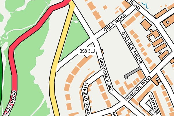 BS8 3LJ map - OS OpenMap – Local (Ordnance Survey) BS8 3LJ map - OS OpenMap – Local (Ordnance Survey)