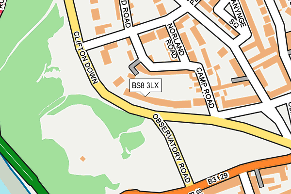 BS8 3LX map - OS OpenMap – Local (Ordnance Survey) BS8 3LX map - OS OpenMap – Local (Ordnance Survey)