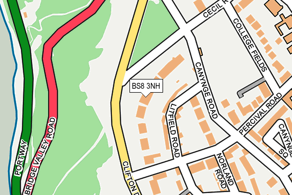 BS8 3NH map - OS OpenMap – Local (Ordnance Survey) BS8 3NH map - OS OpenMap – Local (Ordnance Survey)
