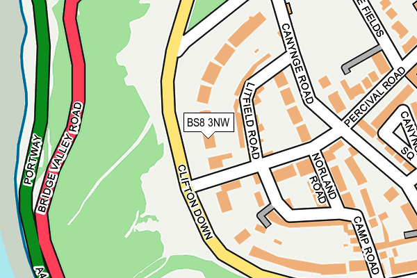 BS8 3NW map - OS OpenMap – Local (Ordnance Survey) BS8 3NW map - OS OpenMap – Local (Ordnance Survey)