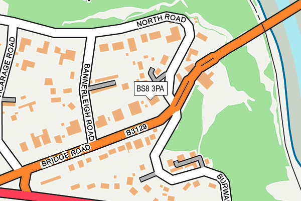 BS8 3PA map - OS OpenMap – Local (Ordnance Survey)