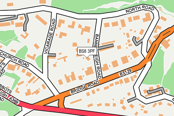 BS8 3PF map - OS OpenMap – Local (Ordnance Survey)