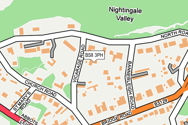 BS8 3PH map - OS OpenMap – Local (Ordnance Survey)