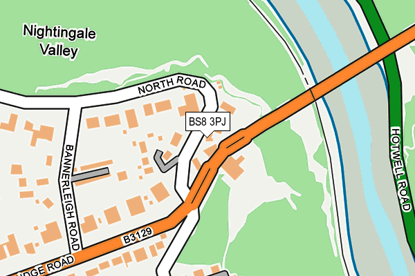 BS8 3PJ map - OS OpenMap – Local (Ordnance Survey)