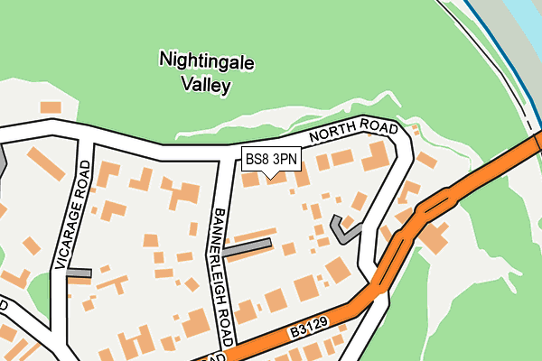 BS8 3PN map - OS OpenMap – Local (Ordnance Survey)