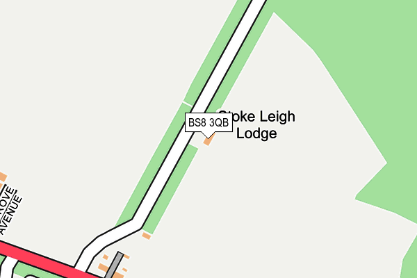 BS8 3QB map - OS OpenMap – Local (Ordnance Survey)