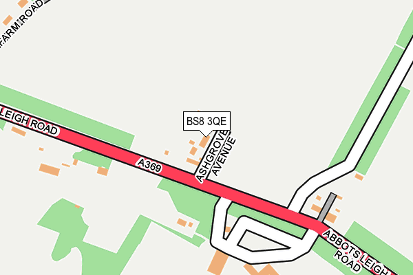 BS8 3QE map - OS OpenMap – Local (Ordnance Survey)