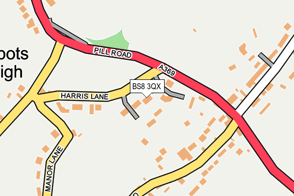 BS8 3QX map - OS OpenMap – Local (Ordnance Survey)