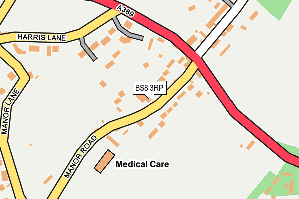BS8 3RP map - OS OpenMap – Local (Ordnance Survey)