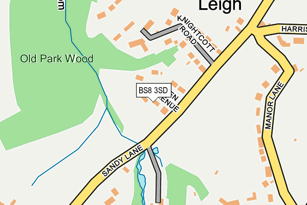 BS8 3SD map - OS OpenMap – Local (Ordnance Survey)